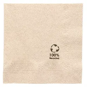 Tovaglioli ecolabel 2 veli feel green  18 g/m2 20x20 cm naturale tissue riciclato (4800 unità)