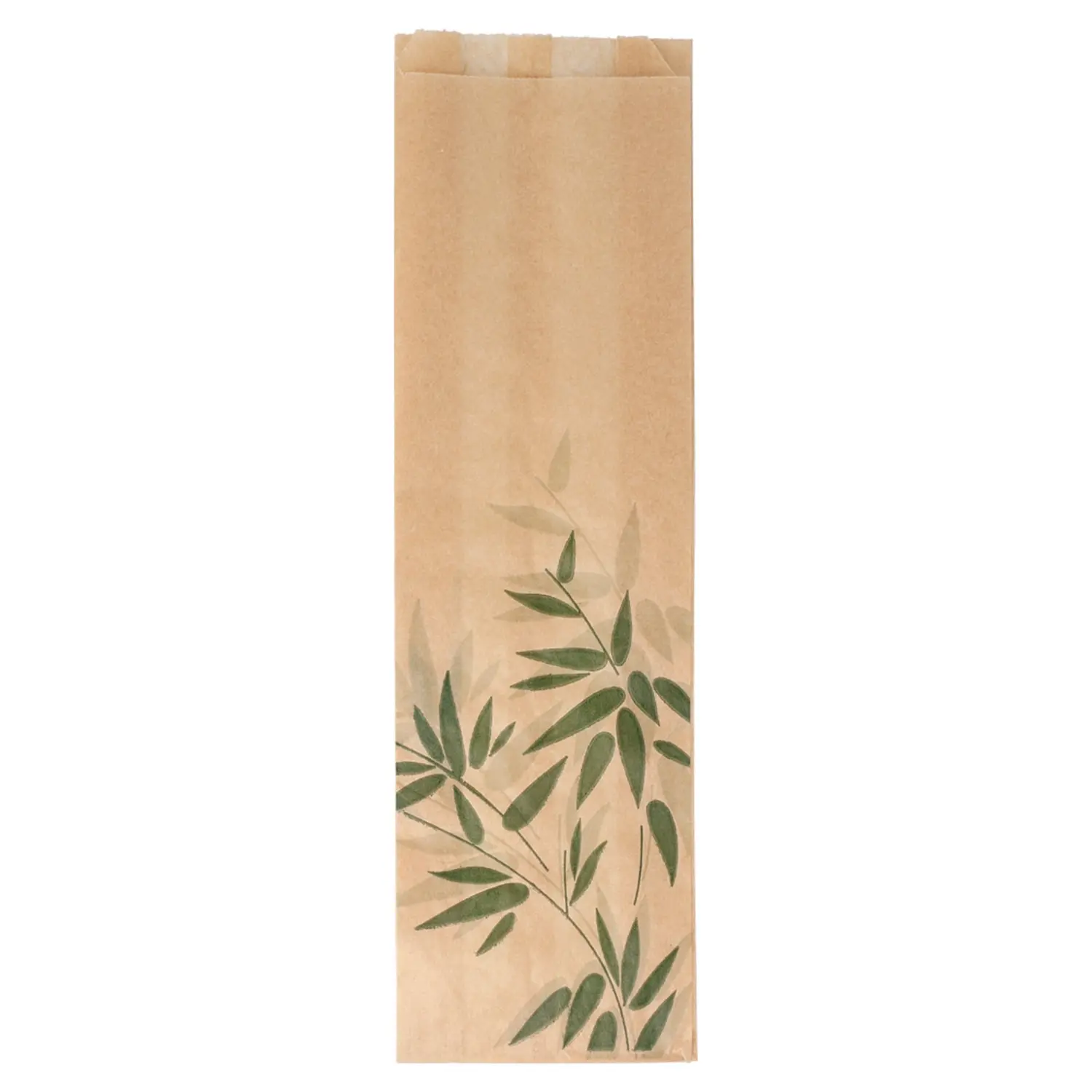 Sacchetti baguettes feel green - pfas free  34 g/m2 9+4x30 cm naturale pergamana antigrassi (500 unità)