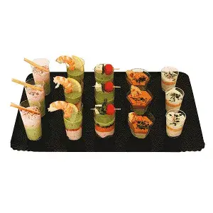 Vassoi catering  1100 g/m2 28x42 cm oro nero cartone (100 unità)