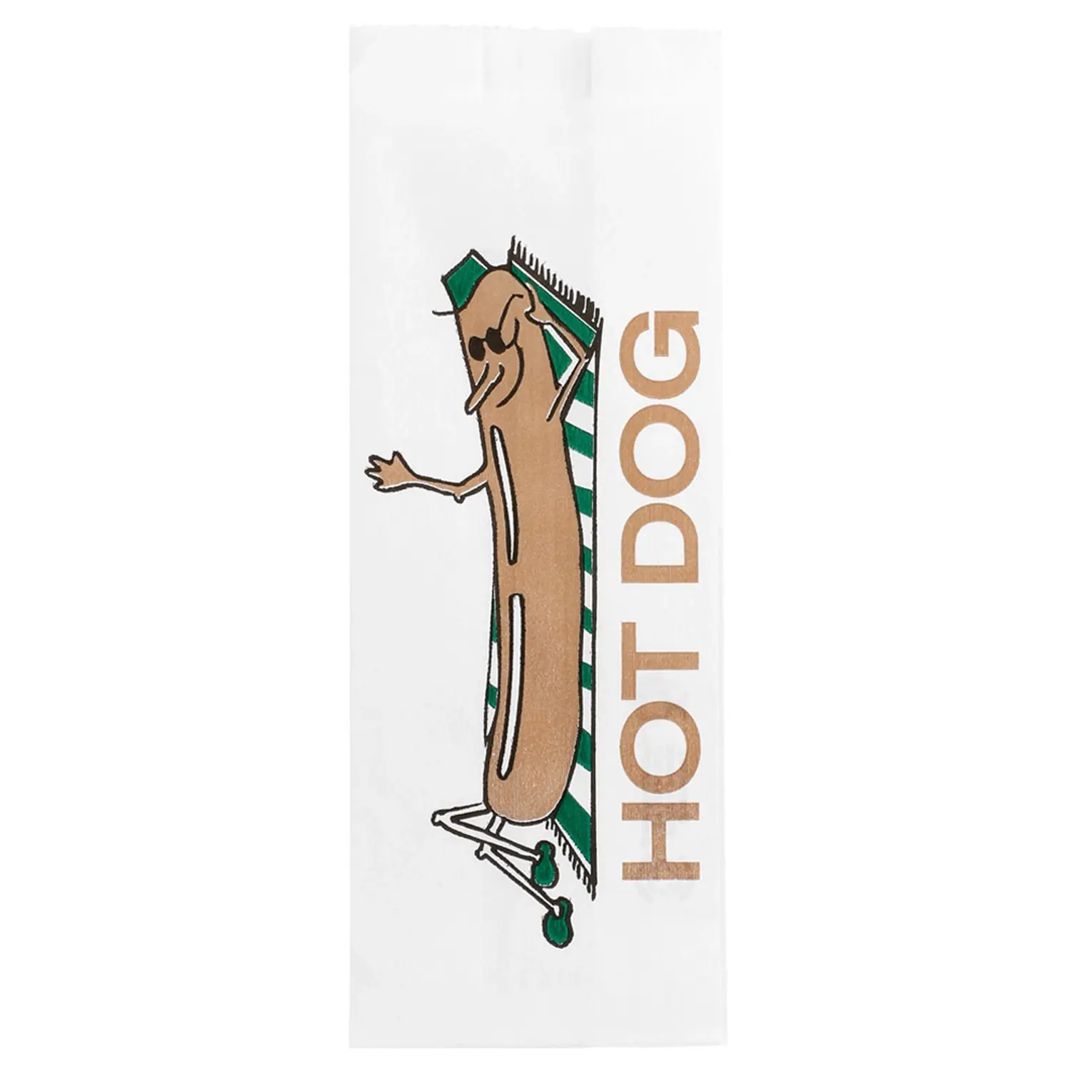 Sacchetti hot dog pfas free  35 g/m2 7+5x18 cm bianco pergamana antigrassi (500 unità)