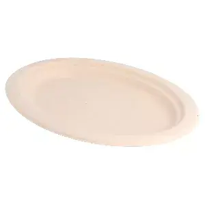 Piatti ovali bionic  26,3x19,9x2 cm naturale bagassa (800 unità)