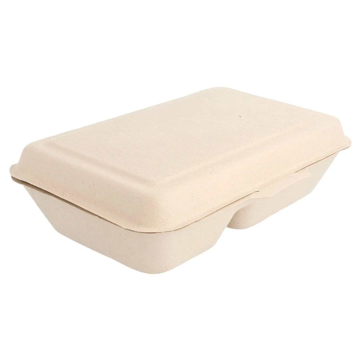 Contenitori 2 scomparti bionic 1 l 16,5x22,5x6,4 cm naturale bagassa (500 unità)