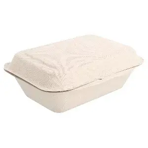 Contenitori bionic 600 ml 13,6x18,2x6,4 cm naturale bagassa (1000 unità)