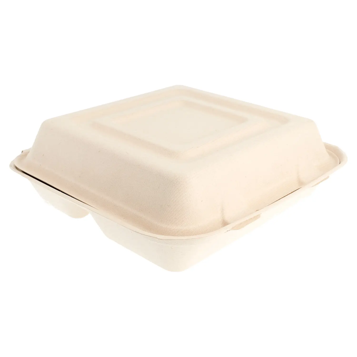 Contenitori 3 scomparti bionic 940 ml 25x25x7,5 cm naturale bagassa (250 unità)