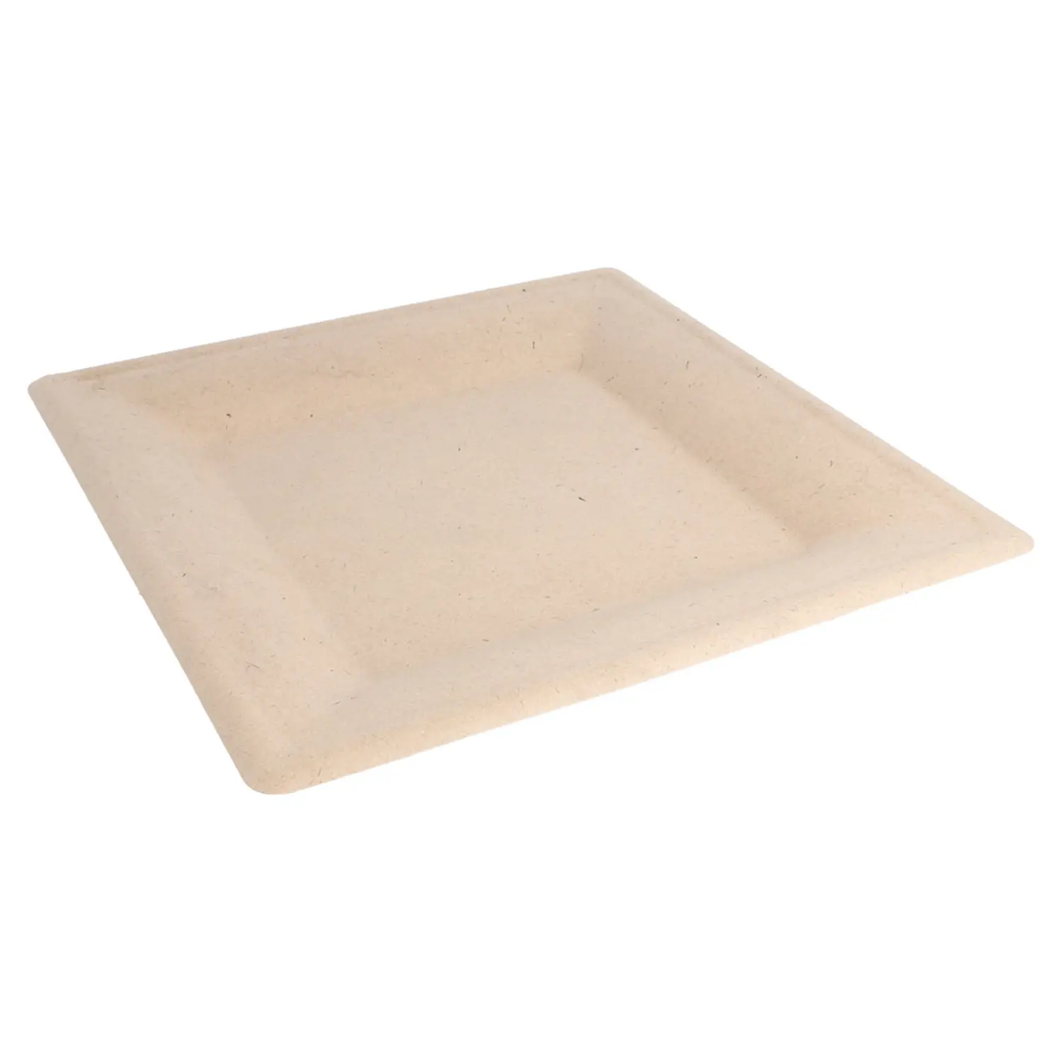 Piatti quadrati bionic  26,2x26,2x1,4 cm naturale bagassa (500 unità)