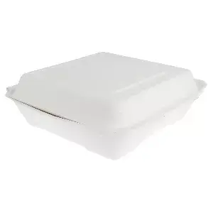 Contenitori "l" bionic 1300 ml 22,5x22,5x7,5 cm bianco bagassa (200 unità)