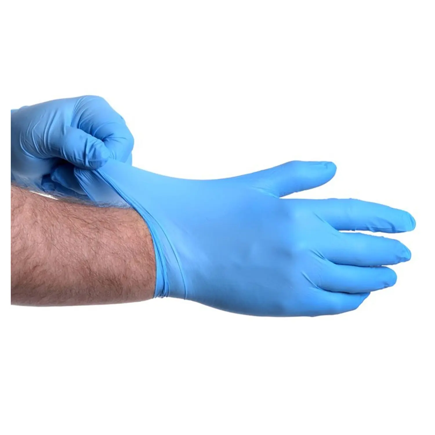 Guanti   size: m blu nitrile (100 unità)