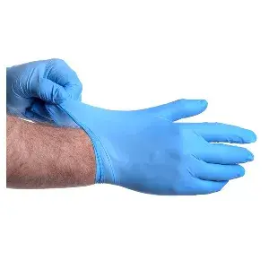 Guanti   size: m blu nitrile (100 unità)