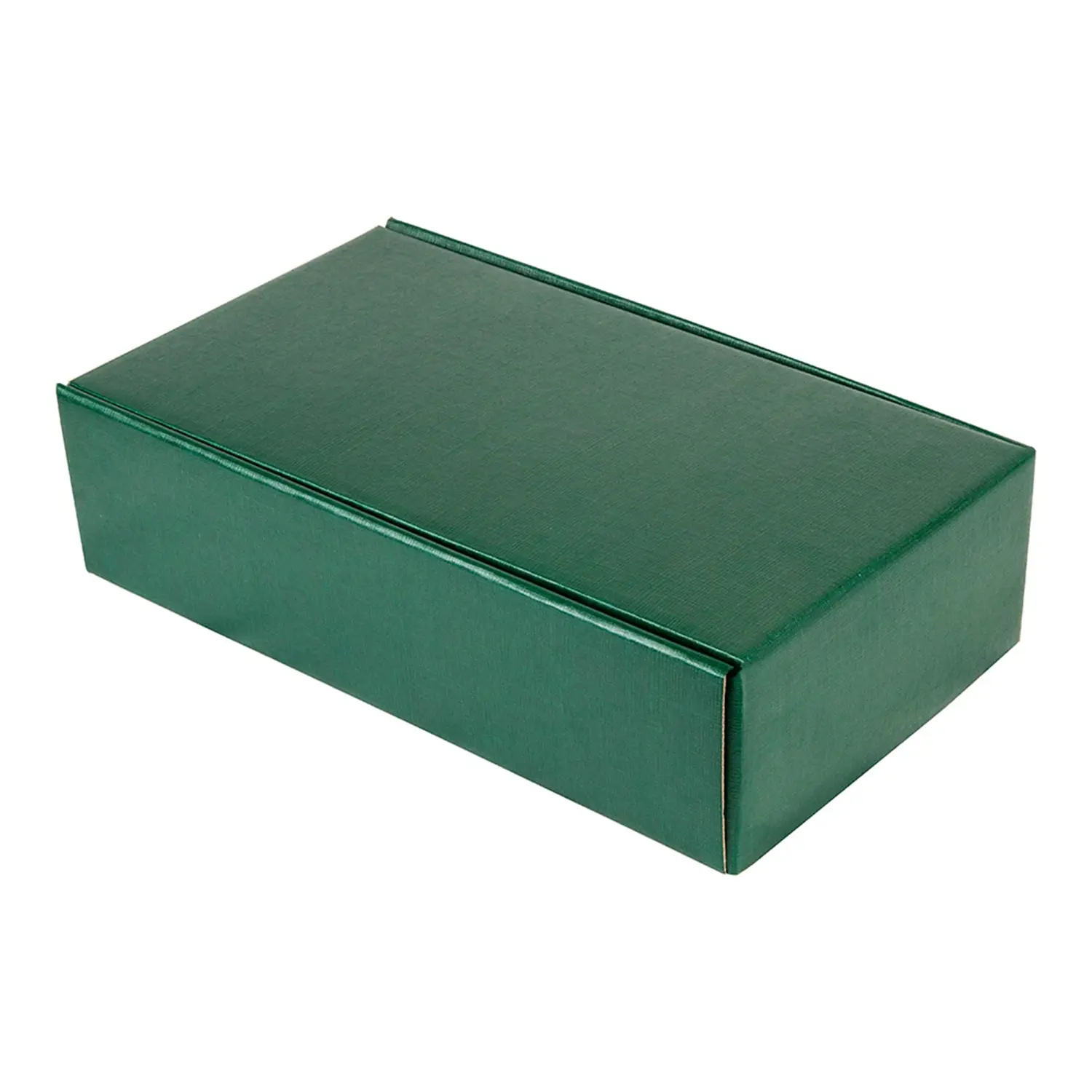 30 u. scatole 2 bottiglie   34x18,5x9 cm verde cartone (1 unità)