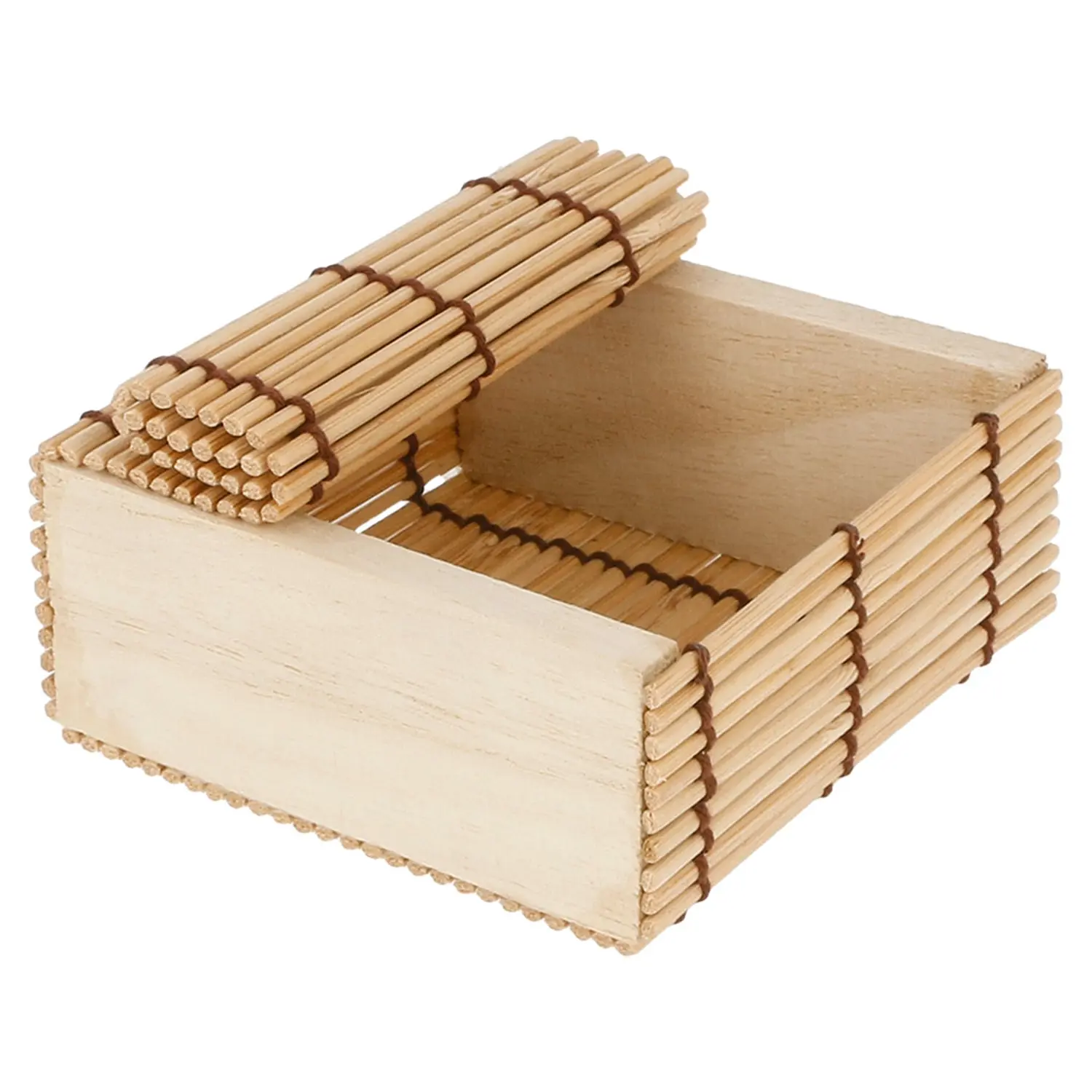 Scatolina bamboo  8,5x8,5x4 cm naturale bambù (50 unità)