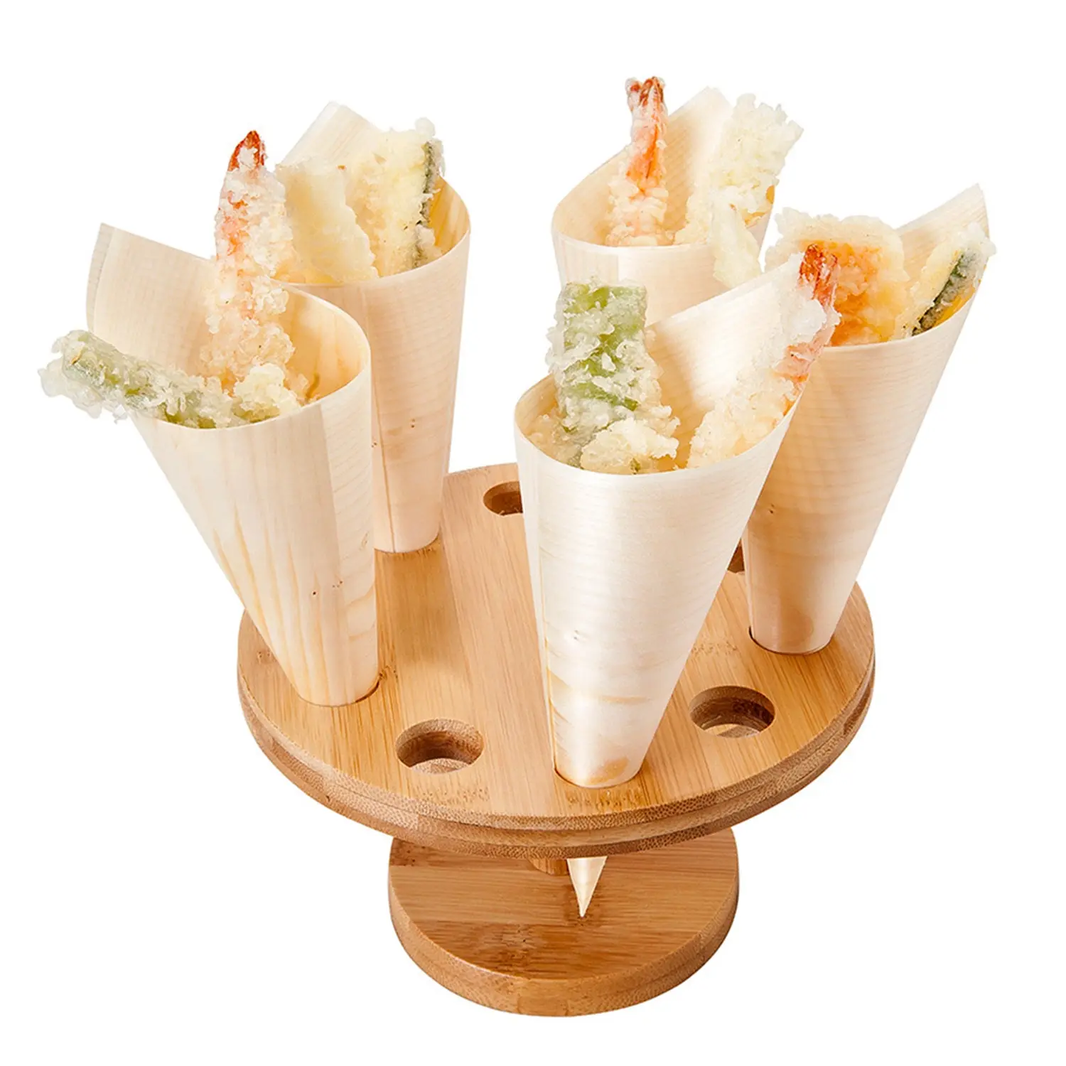 Portaconi, 10 posti bamboo  ø 18x9 cm naturale bambù (1 unità)