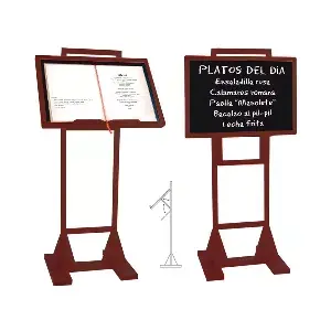 Cavalletto + lavagna   45x65x130 cm legno (1 unità)