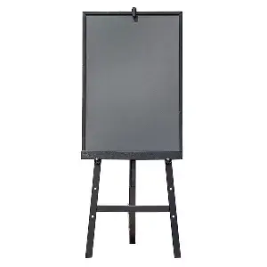 Cavalletto 148 cm + lavagna   60x148 cm nero legno (1 unità)