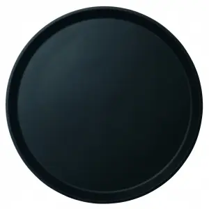 BANDEJA SERVICIO CAMARERO PREMIUM  Camtread fibra de vidrio redonda con superficie ANTIDESLIZANTE perfil alto 40,5 cm Ø