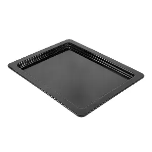 Contenitore gn 1/2   32,5 x 26 x 2 (h) cm nero melamina (6 unità)