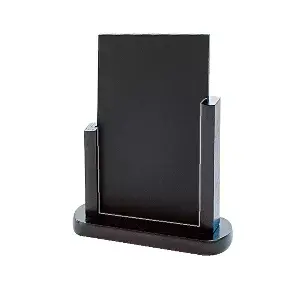Lavagna / cartello da tavola   24x28,5 cm nero legno (1 unità)