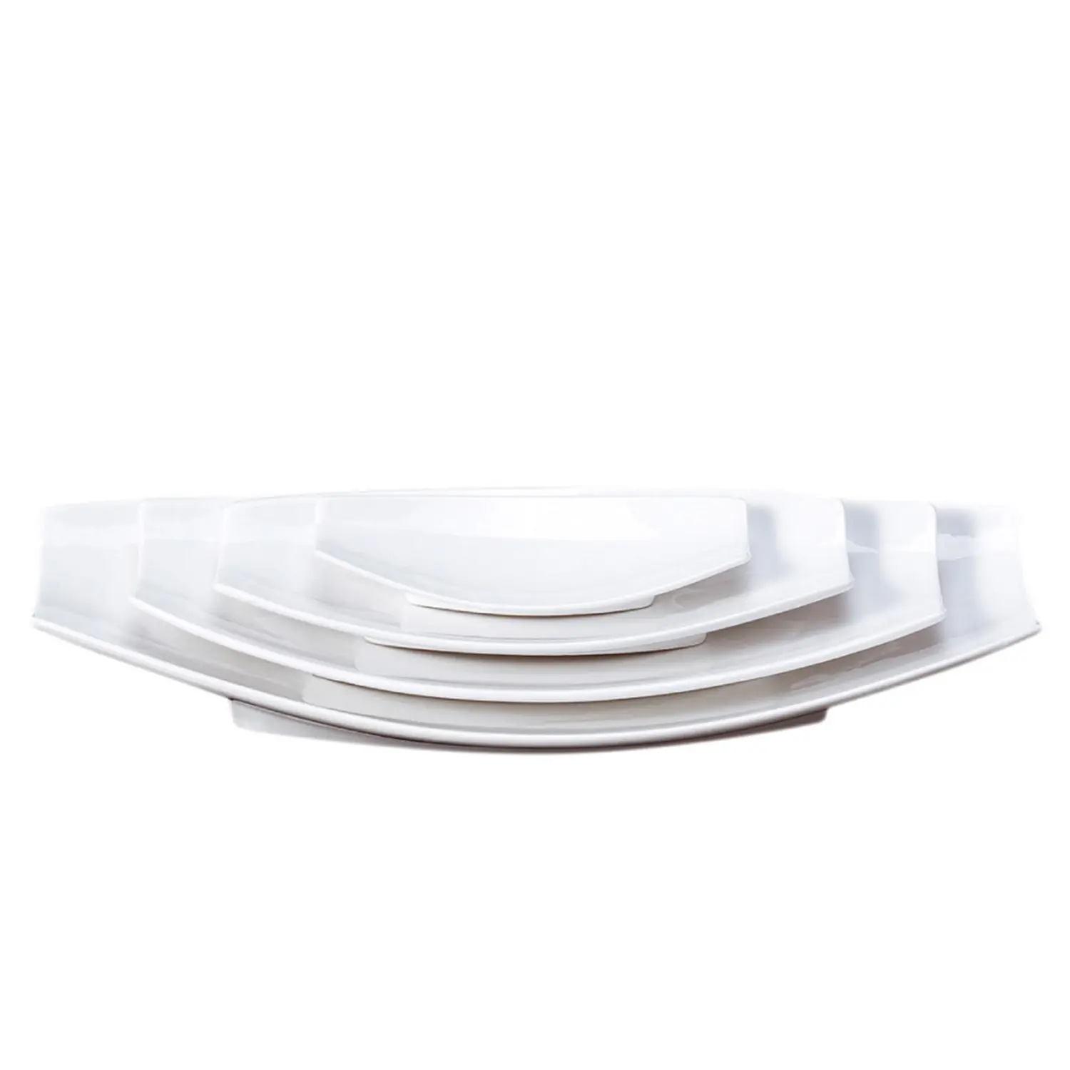 Piatti barchetta   33,5x16,8x4,7 cm bianco porcellana (6 unità)