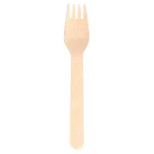Forchetta wood 'makan'  15,5 cm naturale legno (100 unità)