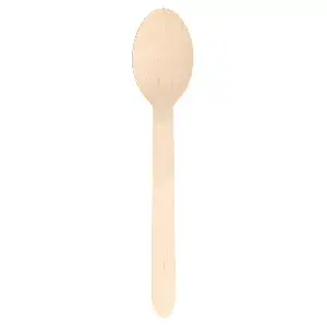 Cucchiai wood 'makan'  15,8 cm naturale legno (100 unità)