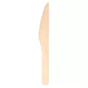 Coltello wood 'makan'  16,4 cm naturale legno (100 unità)