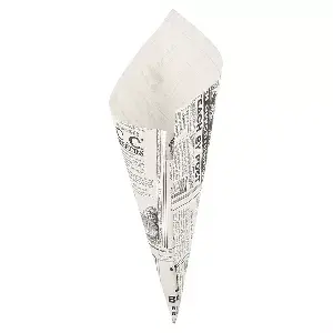 Sacchetti a punta pfas free 'times' 100 g 70 g/m2 24x17 cm bianco pergamana antigrassi (2000 unità)