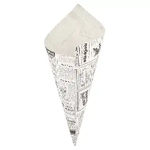 Sacchetti a punta pfas free 'times' 400 g 70 g/m2 34x24 cm bianco pergamana antigrassi (1000 unità)