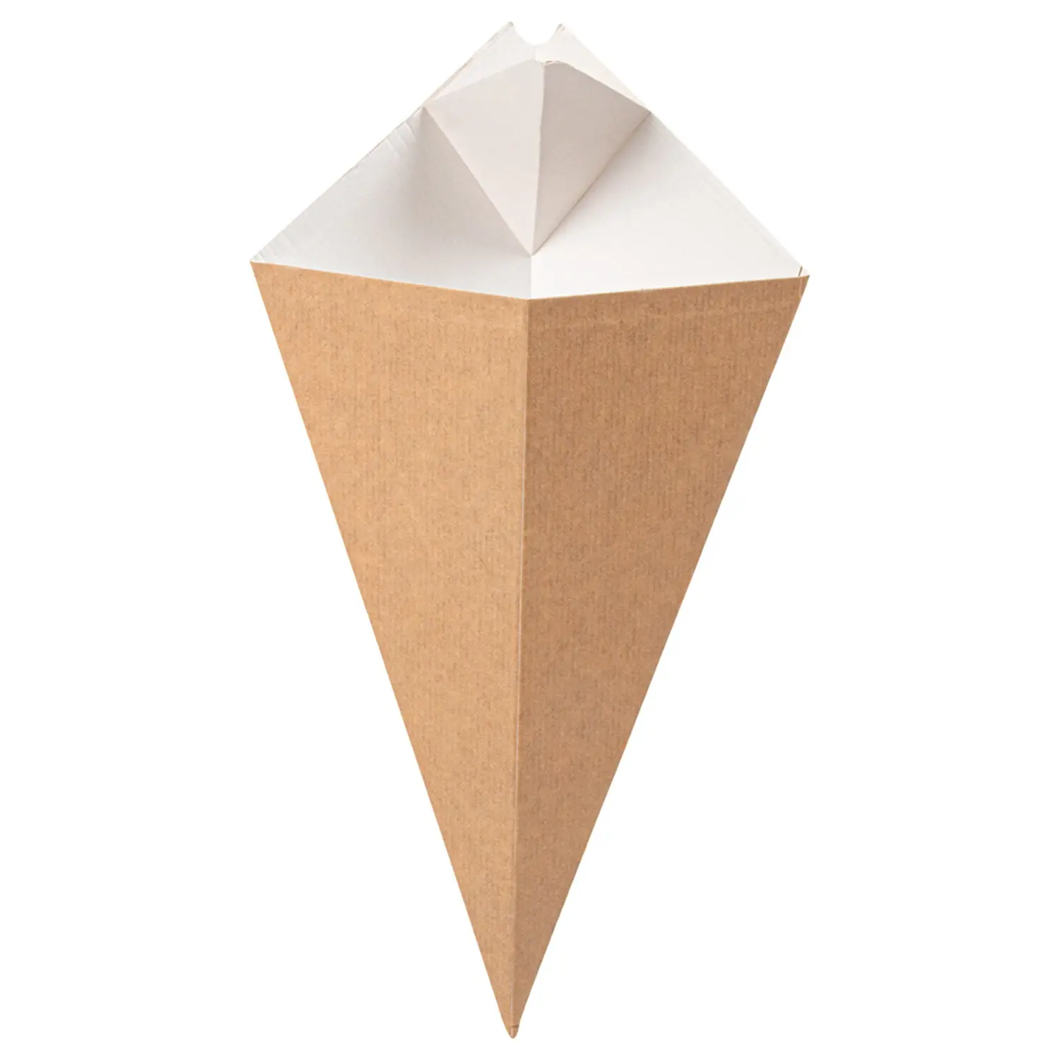 Coni per fritti thepack 250 g 16,5x27 cm naturale/bianco cartone nano-micro (1200 unità)