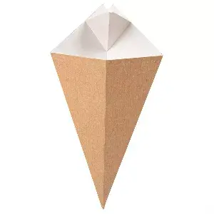 Cones com pestanas thepack 250 g 16,5x27 cm natural/branco cartão nano-micro (1200 unidade)