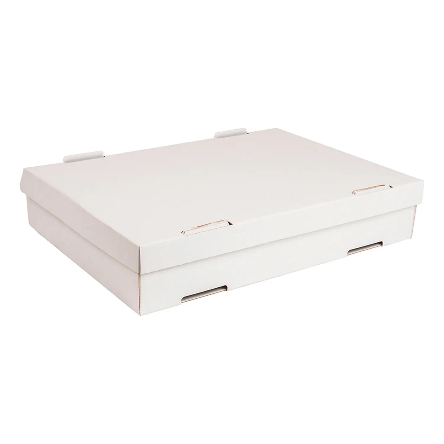 Cajas pasta  348 g/m2 40x30x8 cm blanco cartón (50 unid.)