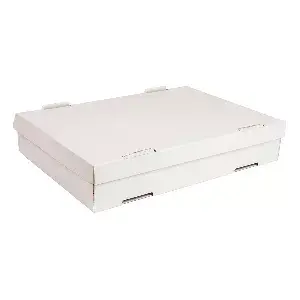 Cajas pasta  348 g/m2 40x30x8 cm blanco cartón (50 unid.)