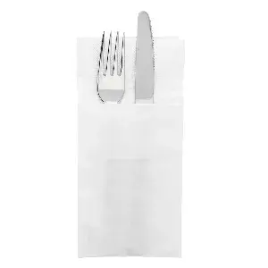 Tovaglioli canguro ecolabel 2 veli  18 g/m2 40x40 cm bianco tissue (1000 unità)