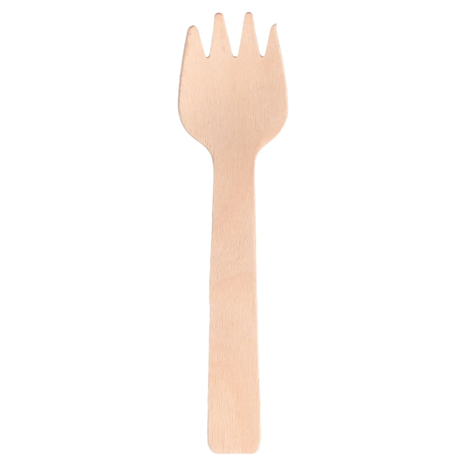 Forchetta - cucchaio wood  10,5 cm naturale legno (100 unità)