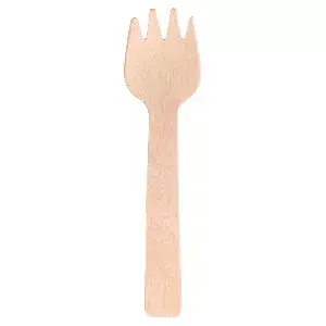 Forchetta - cucchaio wood  10,5 cm naturale legno (100 unità)