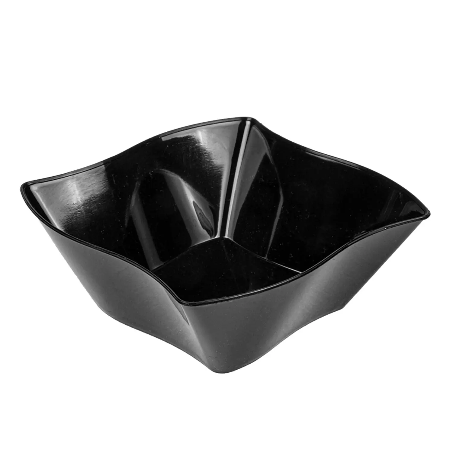 Contenitori aperitivo stella  150 ml 9x9x3,5 cm nero ps (600 unità)