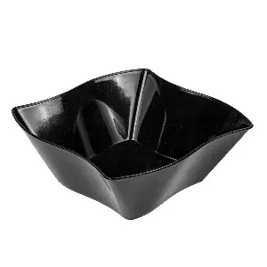 Contenitori aperitivo stella  150 ml 9x9x3,5 cm nero ps (600 unità)