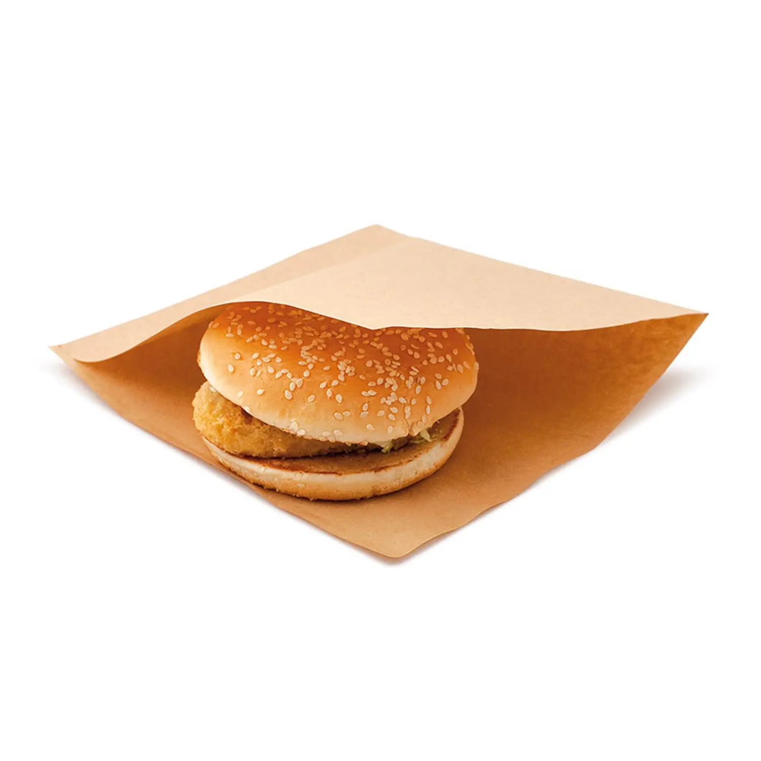 Carta aperta 2 lati  35 g/m2 + 10 ldpe 18x18,2 cm naturale kraft (100 unità)