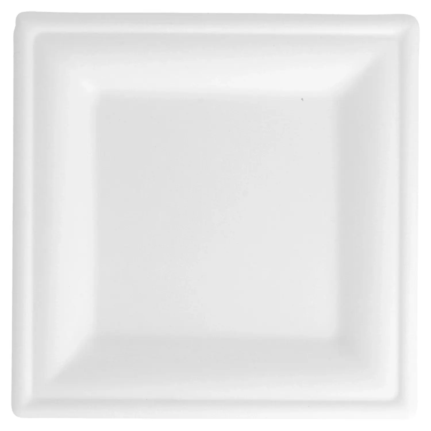 Piatti quadrati bionic  16x16x1 cm bianco bagassa (1000 unità)