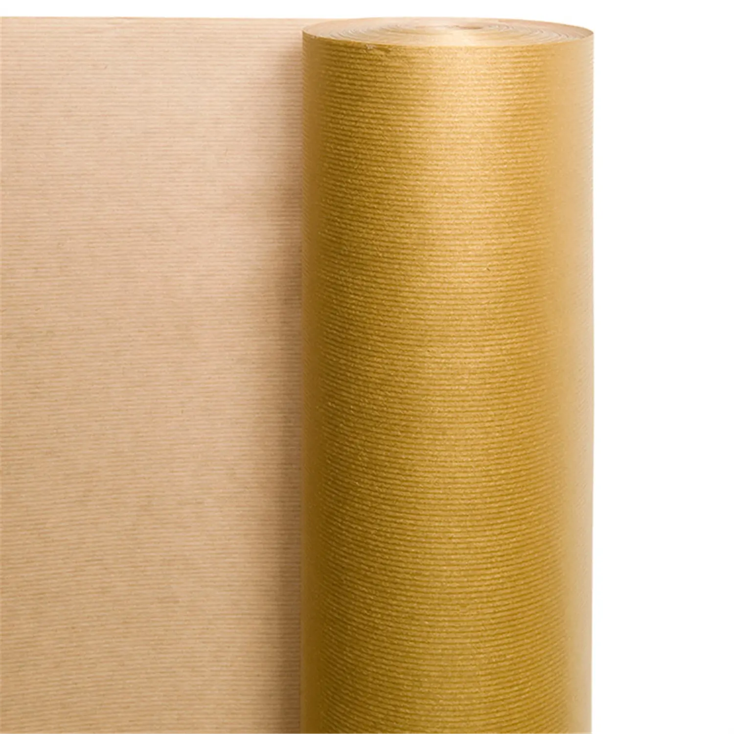 Carta regalo  60 gr/m2 0,70x100 m oro kraft a costine (1 unità)