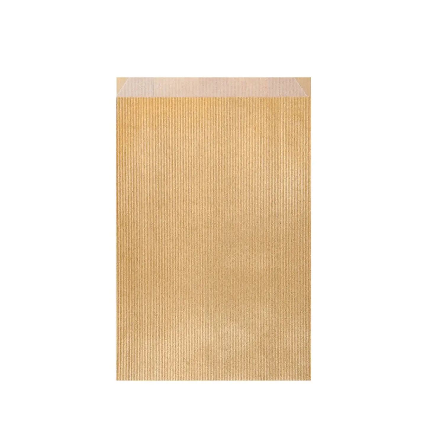 Sacchetti piani  60 gr/m2 12+5x18 cm oro kraft a costine (250 unità)