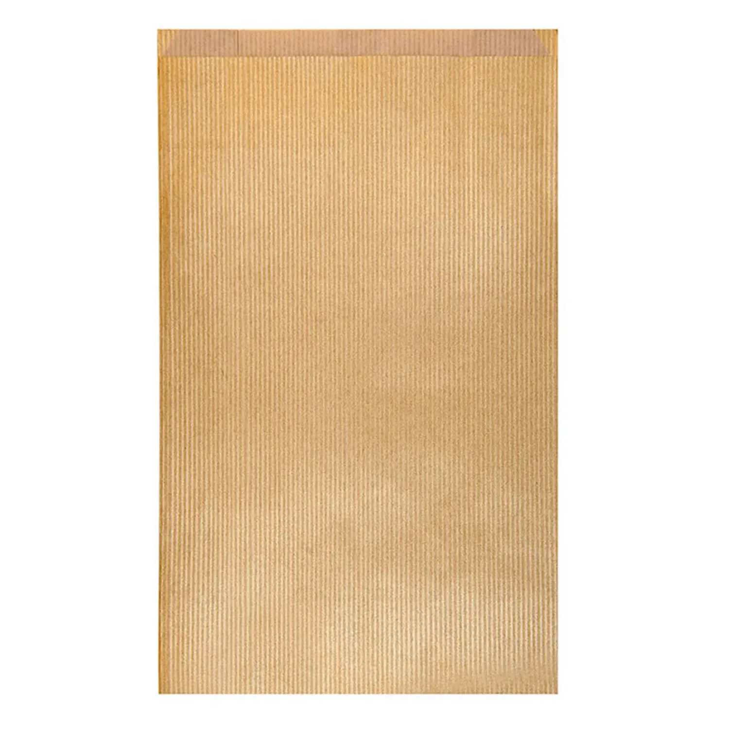 Sacchetti piani  60 gr/m2 26+9x38 cm oro kraft a costine (250 unità)