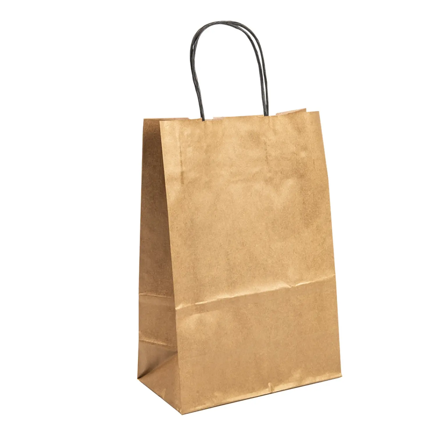 Sacchetti sos, unicolore  80 gr/m2 20+10x29 cm oro kraft (250 unità)