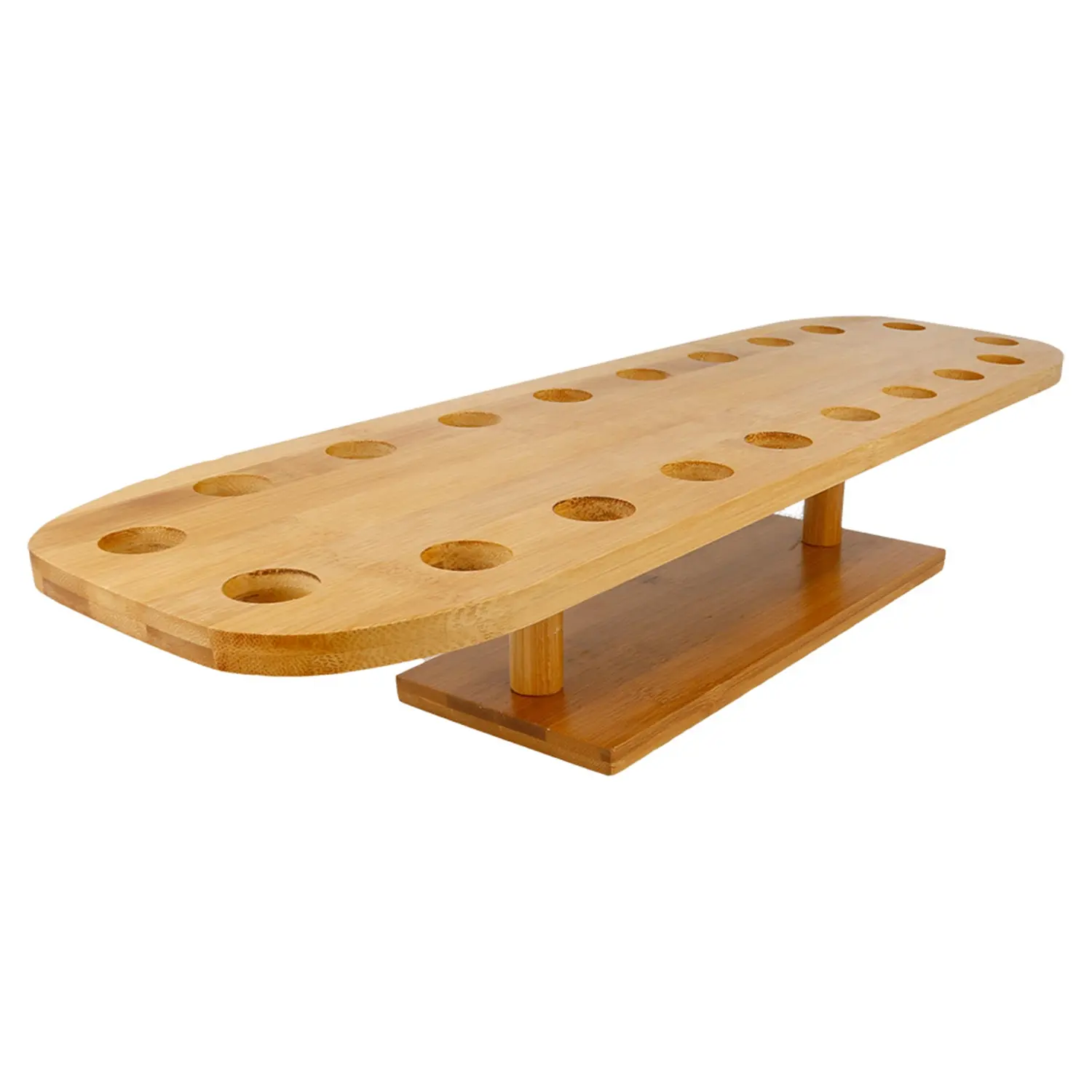 Espositore 20 coni bamboo  50x14,7x9 cm naturale bambù (1 unità)