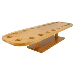 Espositore 20 coni bamboo  50x14,7x9 cm naturale bambù (1 unità)