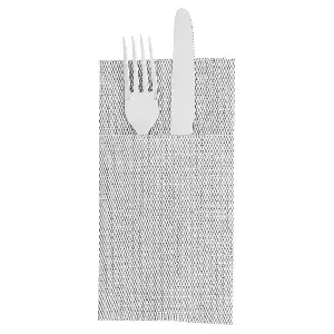 Servilletas canguro 'dry cotton' 55 g/m2 40x40 cm grafito airlaid (700 unid.)