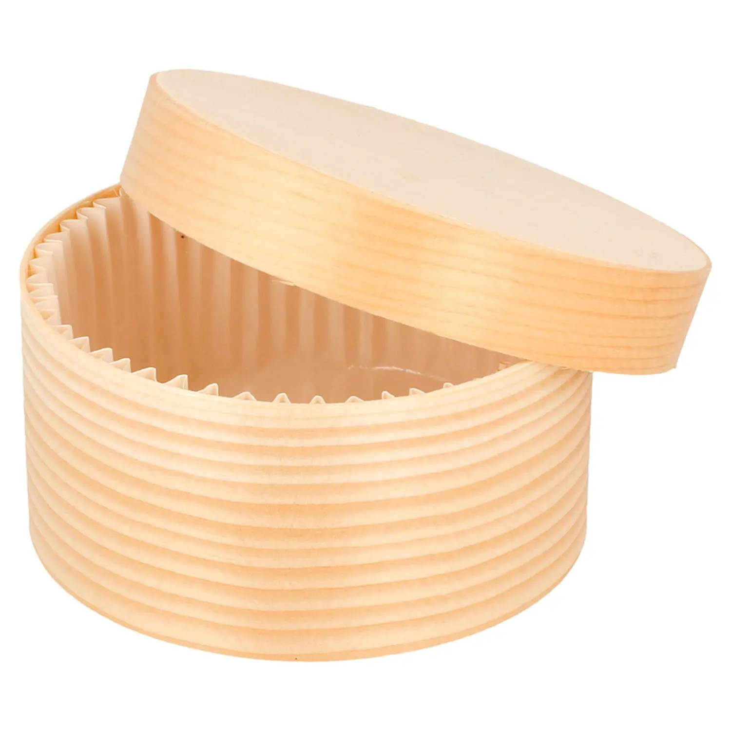 Mini scatole cilindriche tappo + capsula wood 150 ml ø 8x4 cm naturale legno (200 unità)