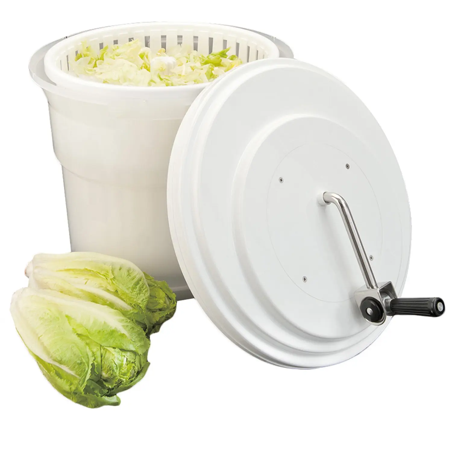 Centrifuga manuale per verdure  20 l ø 43,5x37 cm bianco pvc (1 unità)
