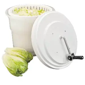Centrifuga manuale per verdure  20 l ø 43,5x37 cm bianco pvc (1 unità)