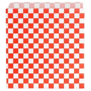 Carta antigrasso aperto 2 lati fast food pfas free 'red fitipaldi' 32 g/m2 16x16,5 cm bianco pergamana antigrassi (500 unità)