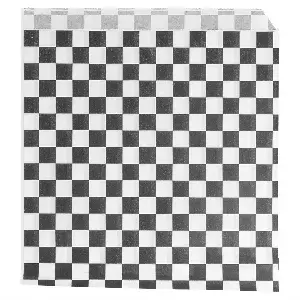 Carta antigrasso aperto 2 lati fast food pfas free 'black fitipaldi' 35 g/m2 16x16,5 cm bianco pergamana antigrassi (500 unità)