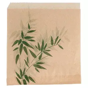 Carta antigrasso aperto 2 lati fast food feel green  34 g/m2 16x16,5 cm naturale pergamana antigrassi (500 unità)
